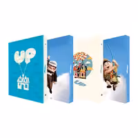 کلاسور 100 برگ پدیده نقش مدل 26 حلقه کالکشن انیمیشن طرح بالا up مجموعه 4 عددی