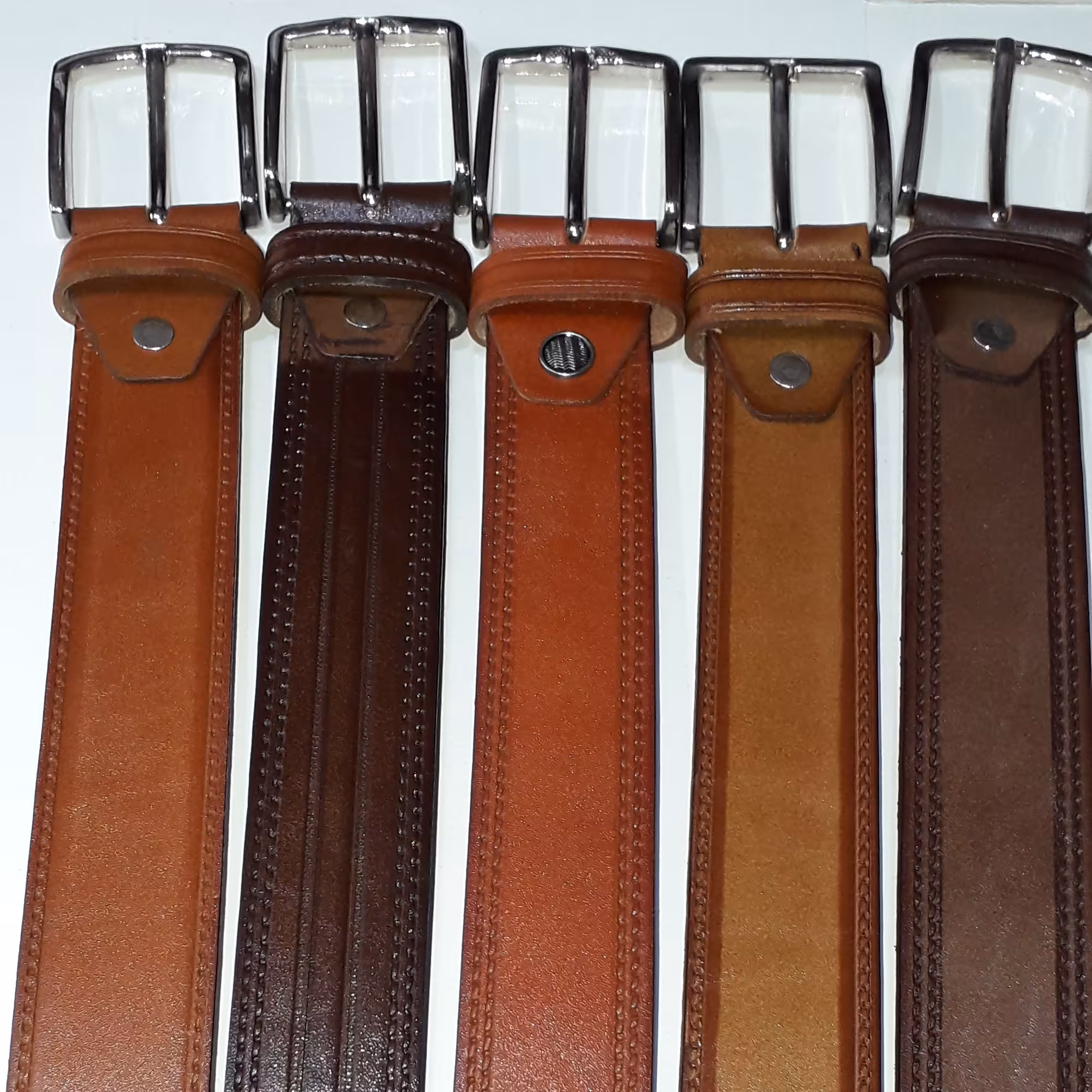 کمربند زبانه دار اسپرت چرم اصل ترک 3.5 و 4 سانت