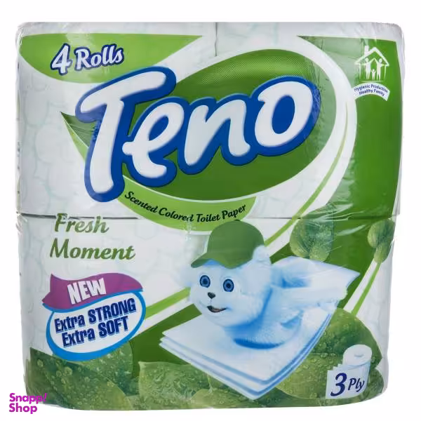 دستمال توالت تنو (Teno) مدل Fresh Moment بسته 4 عددی