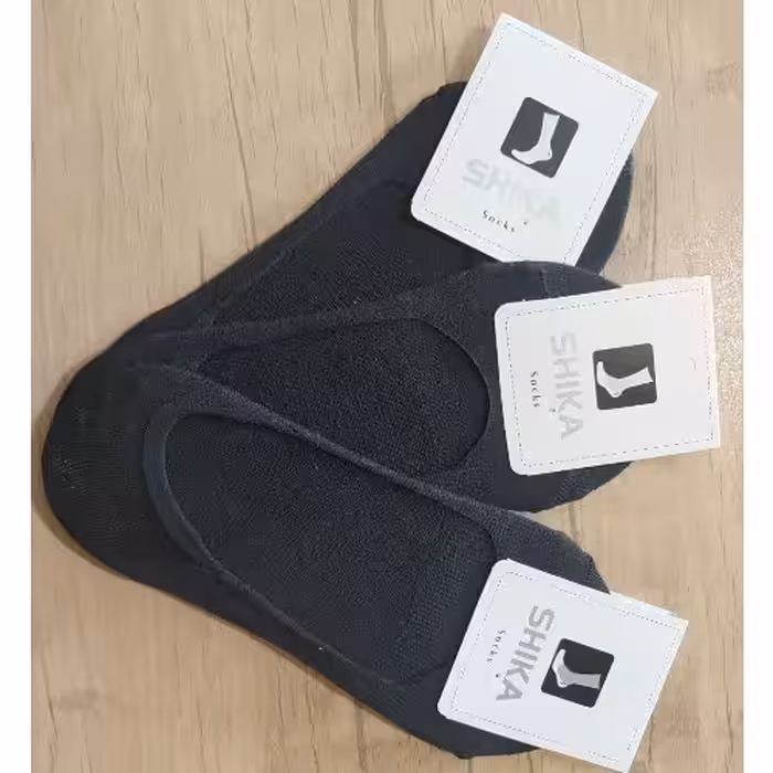 جوراب کالج زنانه مشکی shika پک سه عددی