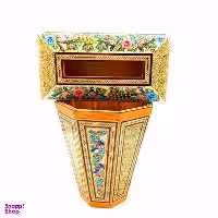 ست جعبه دستمال کاغذی و سطل خاتم کاری کد 01