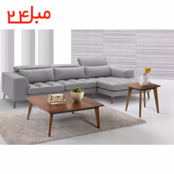 ست میز عسلی و جلو مبلی مربع مدل MOAK کد MST3 MCT6