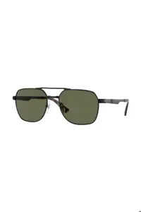 عینک آفتابی مشکی مردانه و زنانه سیاه یونیسکس 0PO 1004S 115158 55 Persol