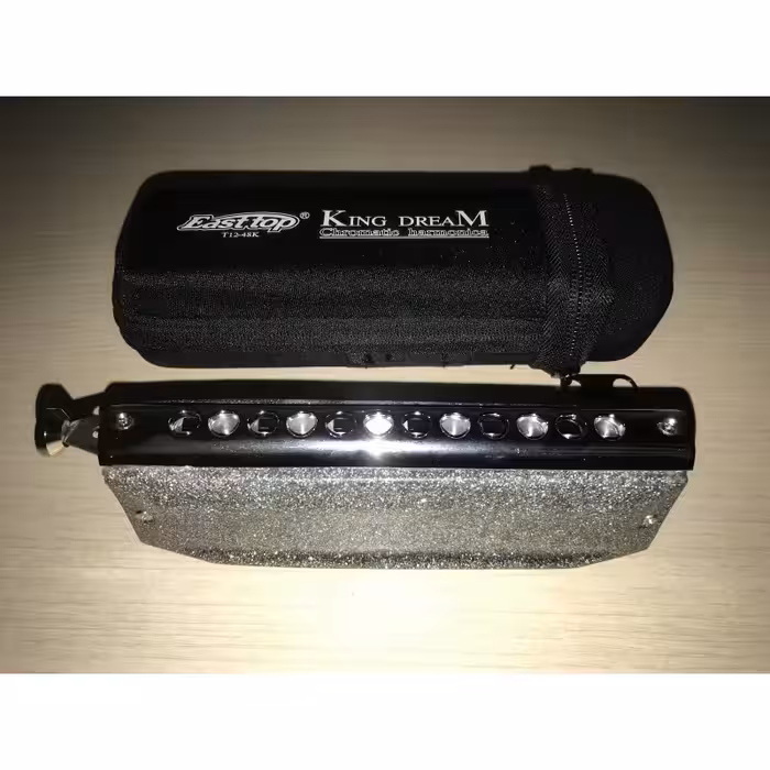 سازدهنی کروماتیک ایستاپ کینگ دریم نقره ای 7 رنگ