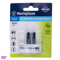 باتری قابل شارژ نیم قلمی وستینگهاوس مدل Ni-MH Rechargeable بستهی 2 عددی