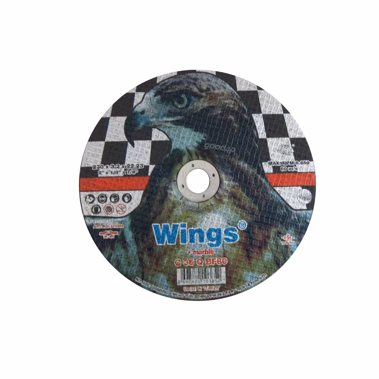 صفحه برش سنگ ( سنگ بری ) قطر 230 میلی متر عقاب