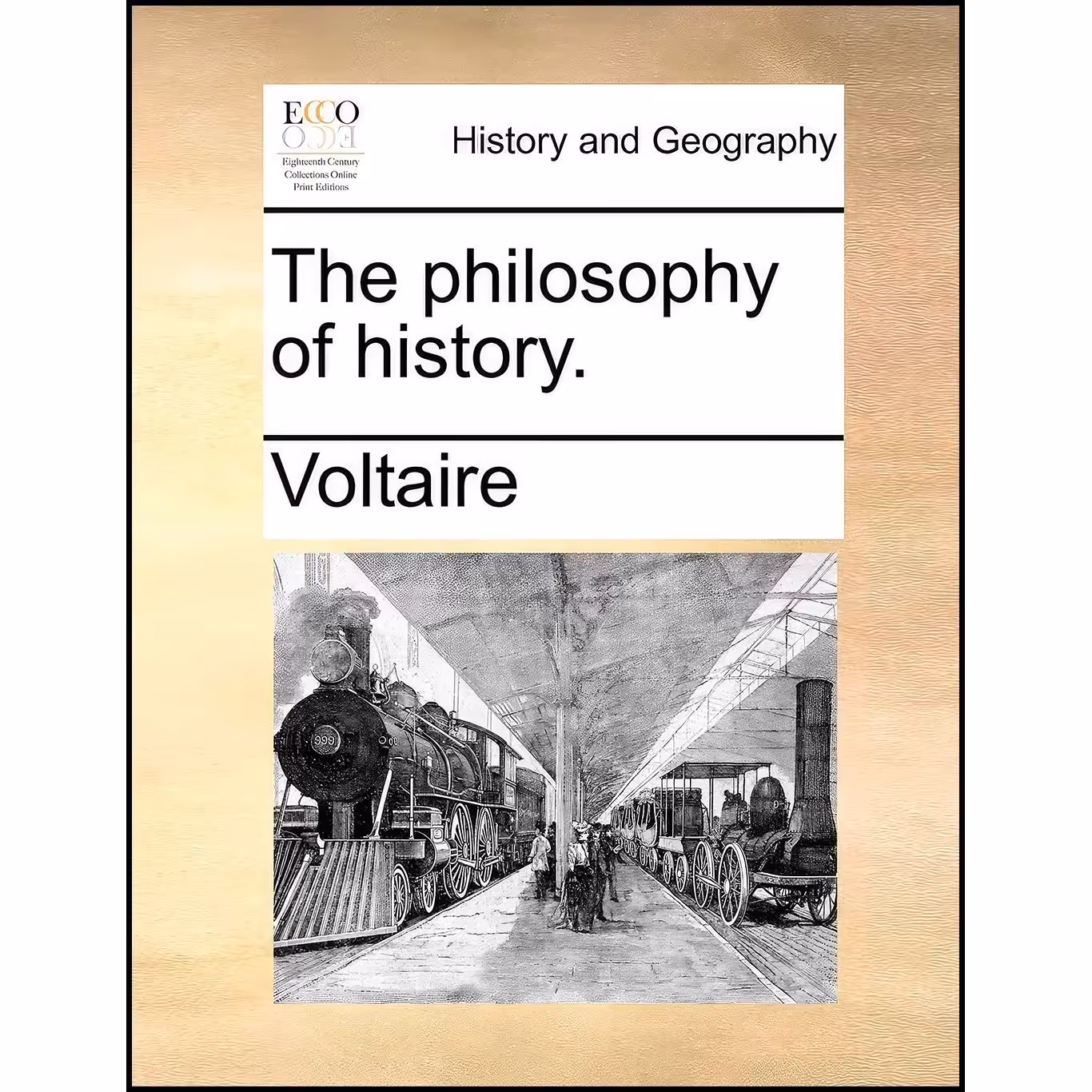 کتاب زبان اصلی The philosophy of history اثر Voltaire