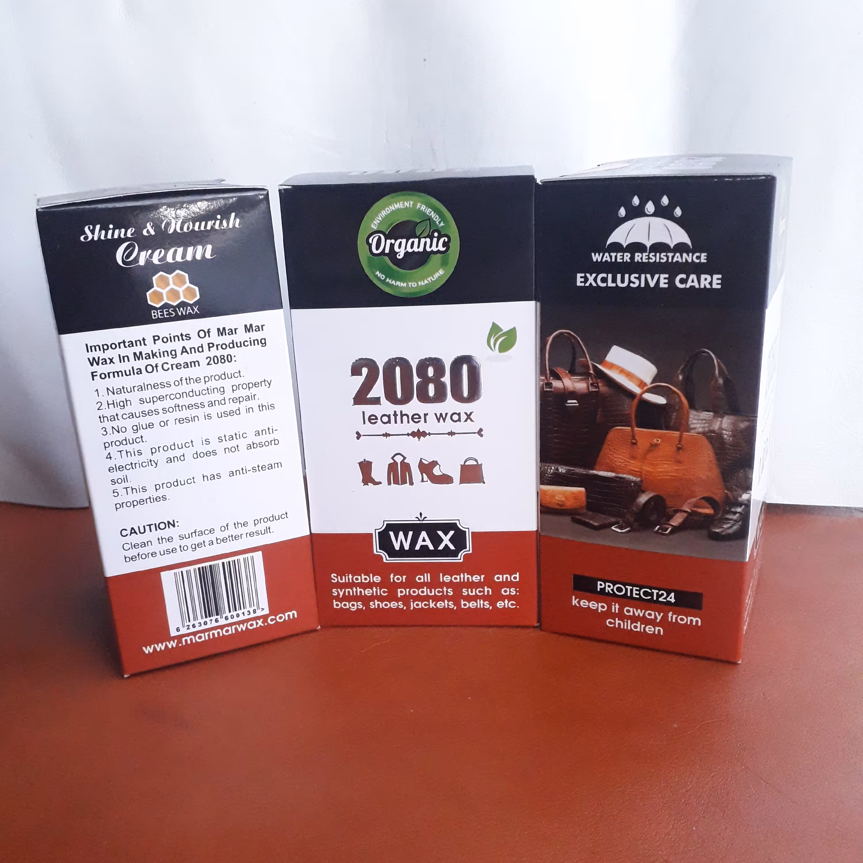 واکس اورگانیک چرم 2080  مرمر