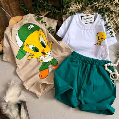 تیشرت شلوارک اسپرت خواهربرادری