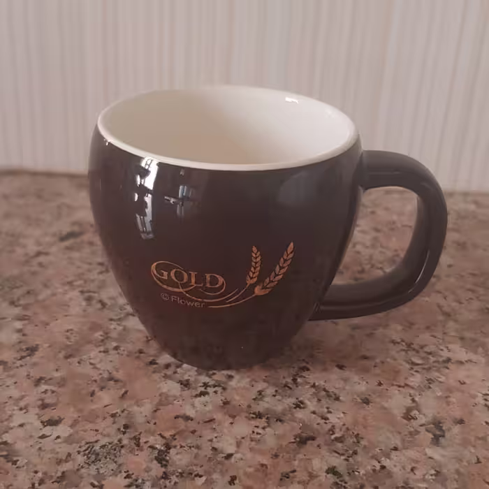 فنجان قهوه، شات قهوه سرامیکی gold رنگ قهوه ای 