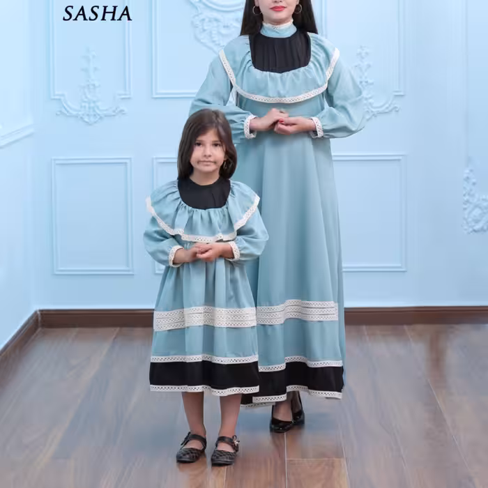 لباس ست کودک و مادر و نوجوان