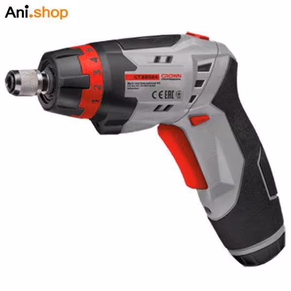 پیچ گوشتی شارژی 3/6 ولت جعبه فلزی کرون کد 22024