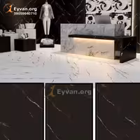 سرامیک مشکی خط سفید کد 21305