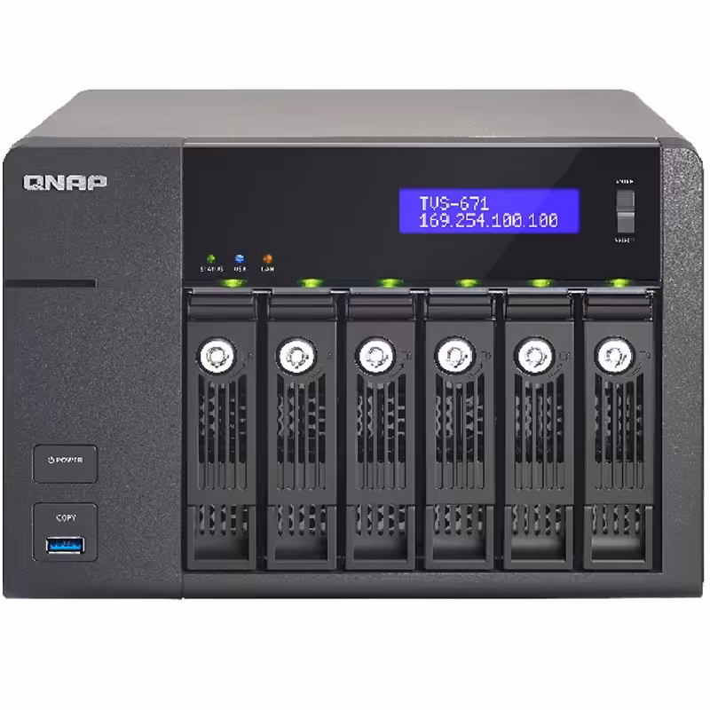 ذخیره ساز تحت شبکه کیونپ مدل تی وی اس 671