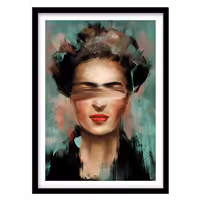 قیمت و خرید تابلو دکوراتیو مدل نقاشی ابسترکت فریدا کد 0493