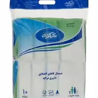 دستمال کاغذی 50 برگ شکوه مدل اقتصادی بسته 10 عددی