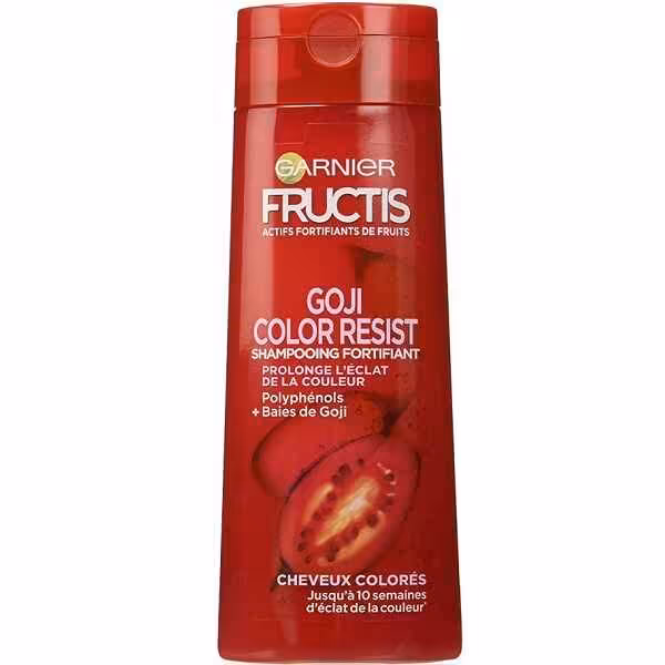 شامپو موی رنگ شده گوجی بری گارنیر GARNIER سری FRUCTIS حجم 250 میل | تثبیت و مغذی موی رنگ شده