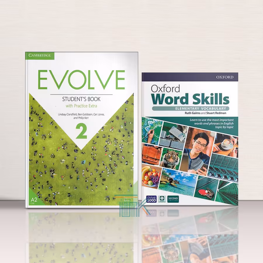 پک کتاب ایوالو 2   کتاب اکسفورد ورد اسکیلز المنتری ویرایش دوم | Pack Evolve 2   Oxford Word Skills Elementary 2nd Edition | خرید کتاب زبان | خرید لوازم التحریر | چی کتاب | بالاترین تخفیف و ارسال رایگان