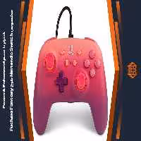 کنترلر با سیم PowerA Enhanced مخصوص Nintendo Switch – طرح Fuchsia Fantasy