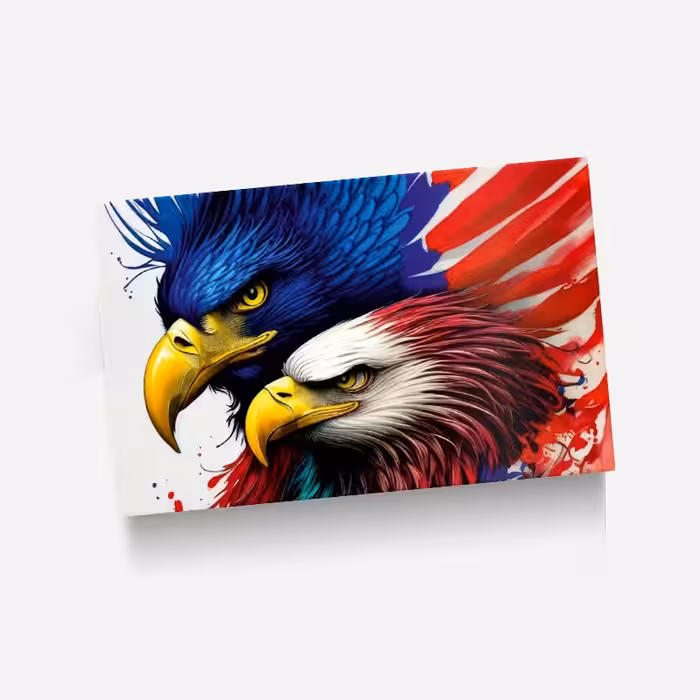 استیکر(برچسب) کارت عابر بانک-طرح عقاب-کد791-سفارشی