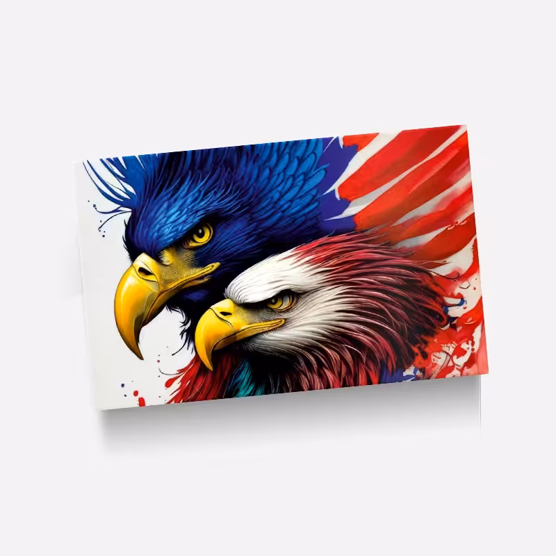 استیکر(برچسب) کارت عابر بانک-طرح عقاب-کد791-سفارشی