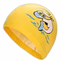 کلاه شنا بچه گانه 01 PU - YONGBO HMK ( زرد )