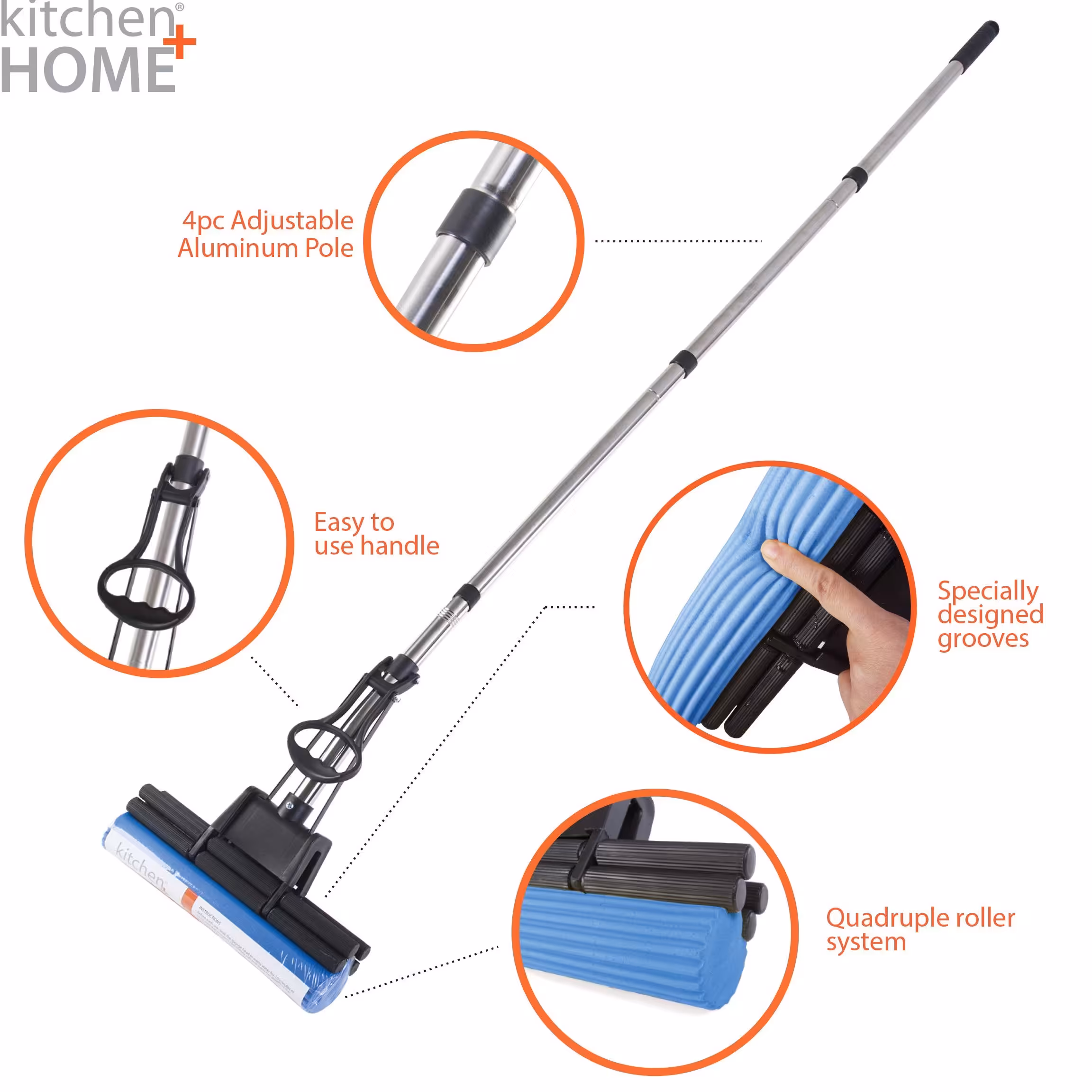 طی زمین شوی (pVA(mop وارداتی به همراه یدک رایگان