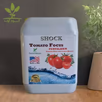 کود گوجه فرنگی شوک آمریکایی اصل مایع 5 لیتری مخصوص رنگ آوری و درشتی