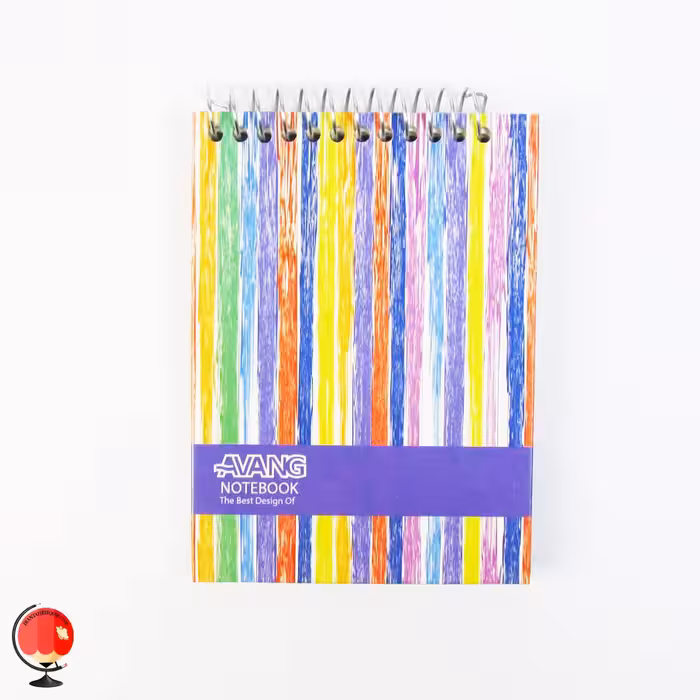 دفترچه یادداشت سیمی 60 برگ طرح رنگی آونگ