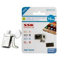 فلش مموری SSK USB 20 مدل SFD258 ظرفیت 16 گیگابایت