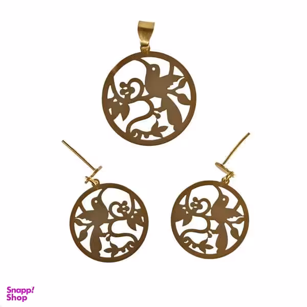 نیم ست طلا 18 عیار سانا گالری مدل D410