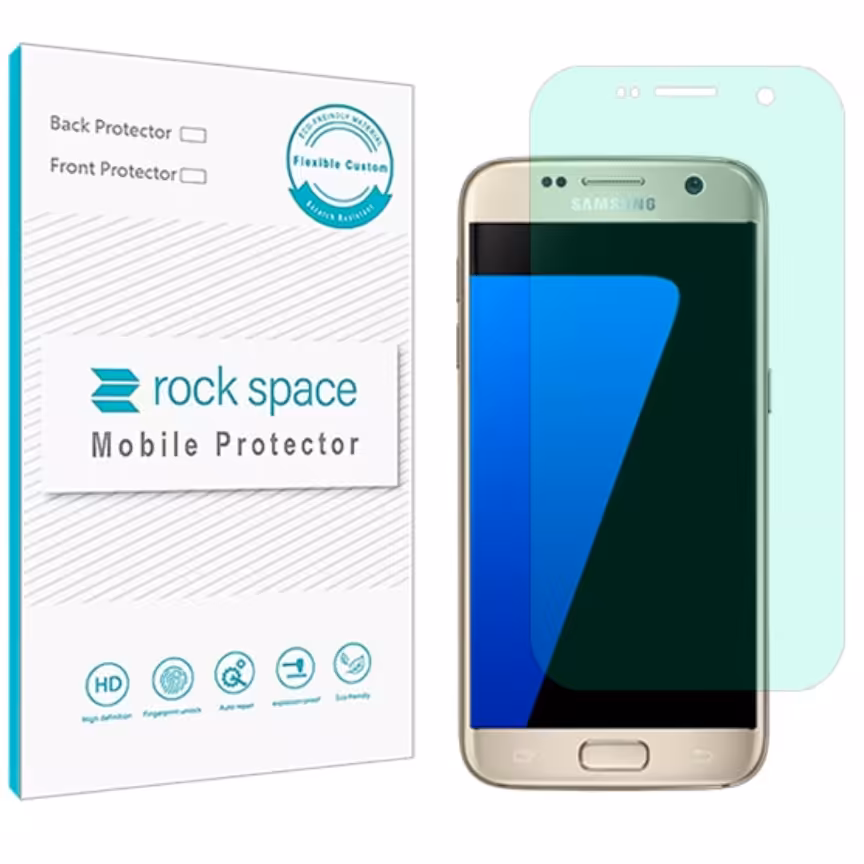 گلس  سامسونگ Galaxy S7 مدل نانو هیدروژل گرین لایت برند راک اسپیس   