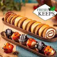شیرینی خوری 2 عددی طرح چوب fresh keeps
