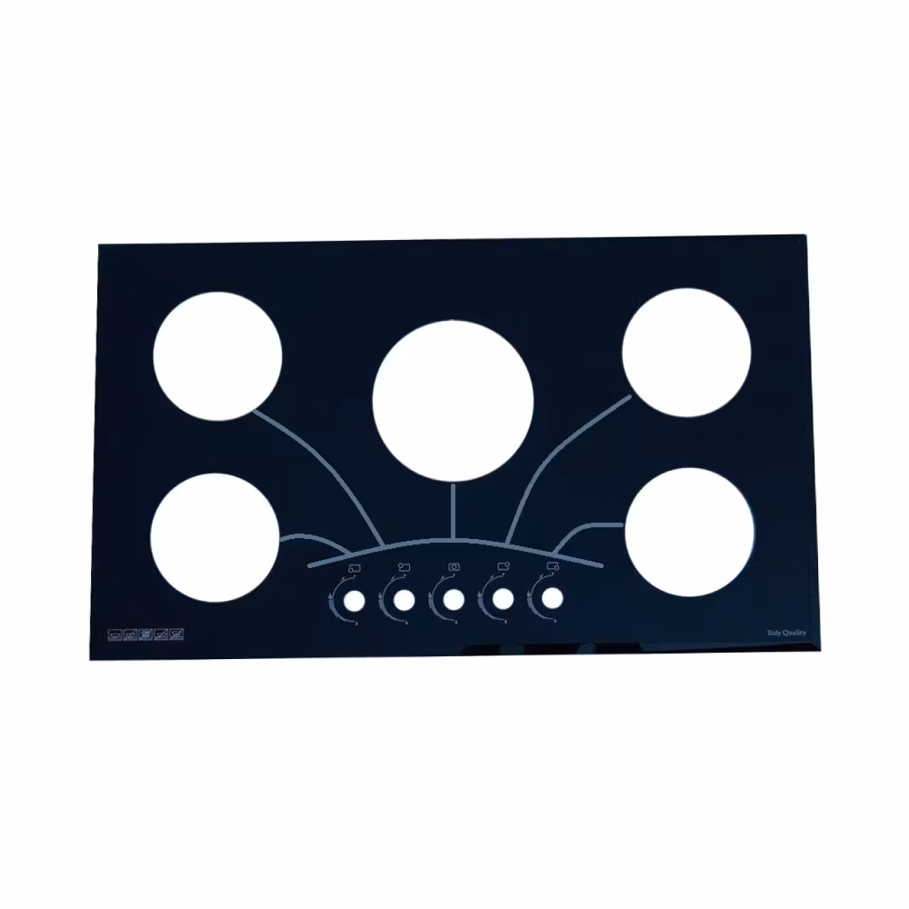 شیشه یدک اجاق گاز صفحه ای مدل 10