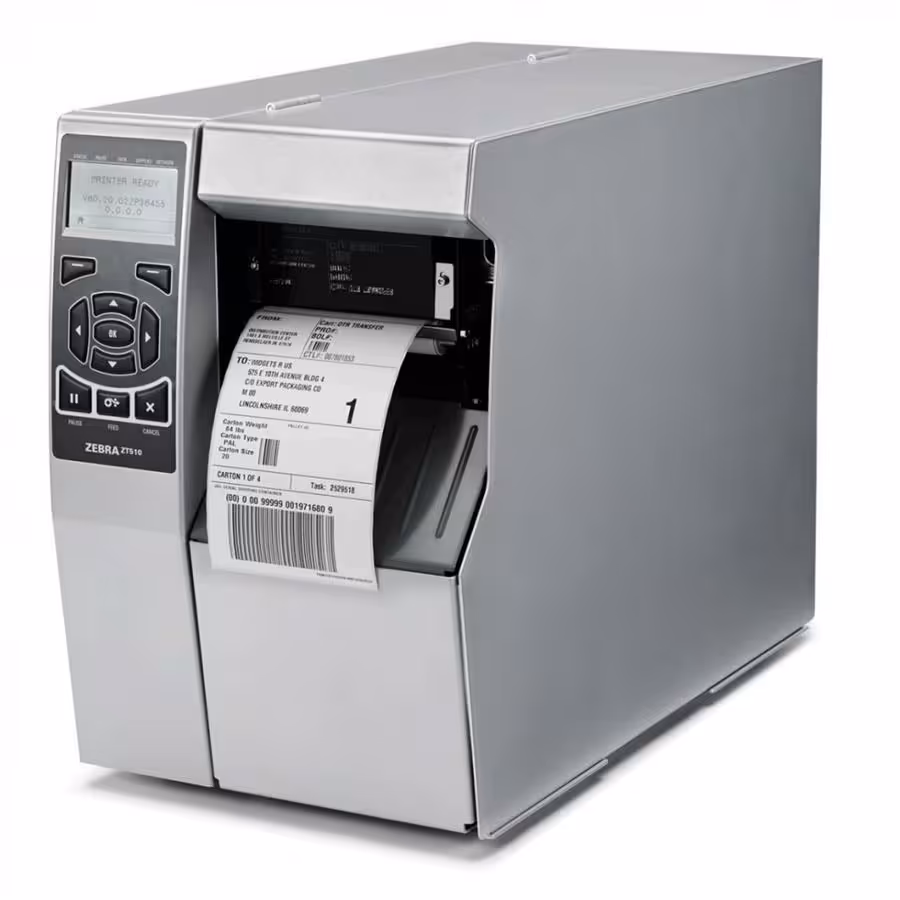 چاپگر لیبل و بارکد صنعتی زبرا مدل ZT510 203dpi with Rewinder