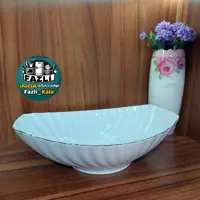 کشکول کارمن متوسط لمون کد 506M    سالادخوری سوپخوری میوه خوری لب طلا کاسه 506M لمون کاسه کارمن 506M کشکول کارمن 506M