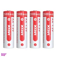 باتری قلمی قابل شارژ اکستار مدل 1.2V AA 2500mAh بسته 4 عددی