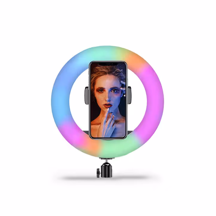 رينگ لايت RGB مدل MJ20 (سایز 8 اینچ)