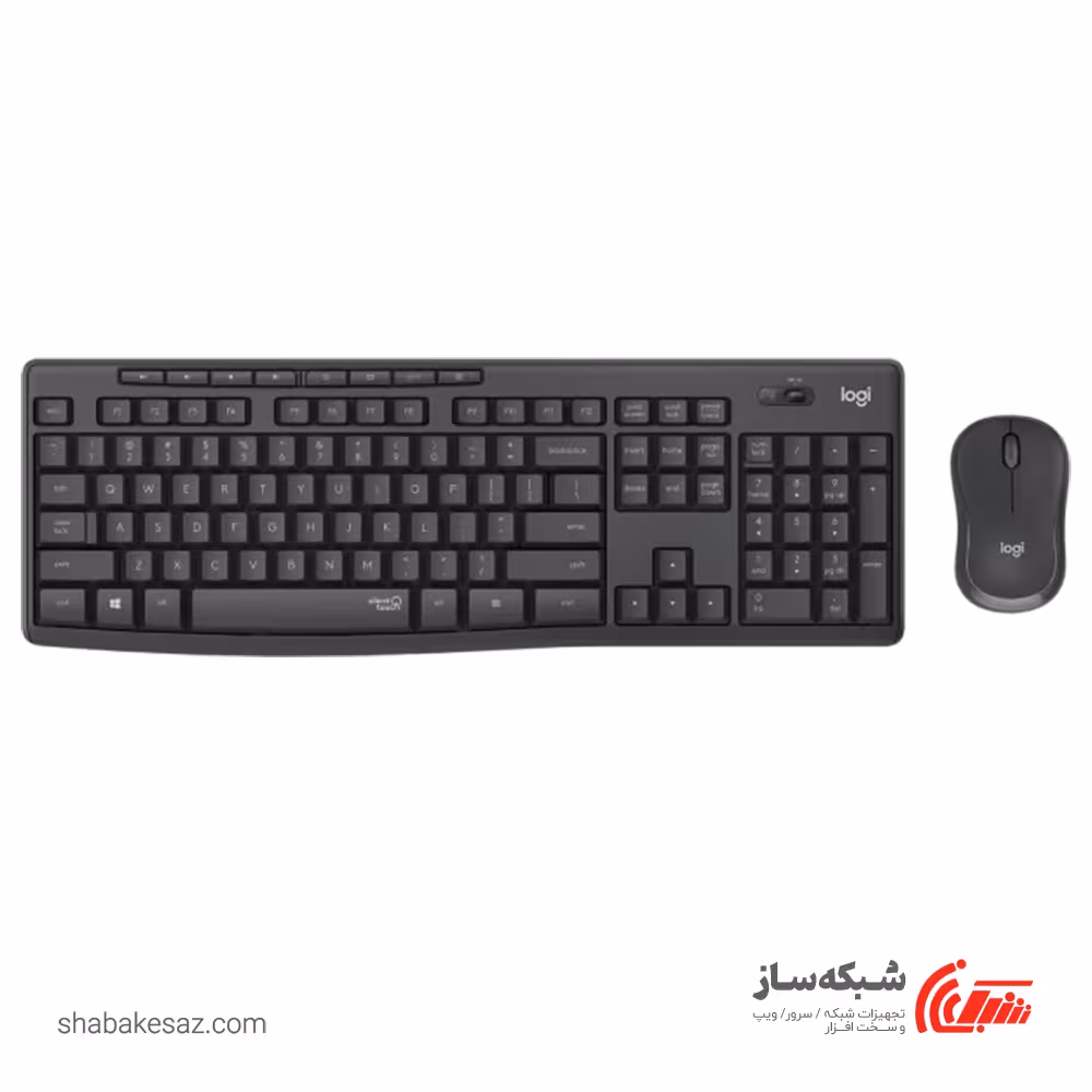 قیمت و خرید کیبورد و ماوس سایلنت بی سیم لاجیتک Logitech MK295 - شبکه ساز