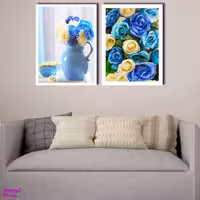 تابلو بکلیت طرح گل گلدان مدل دکوراتیو W-157