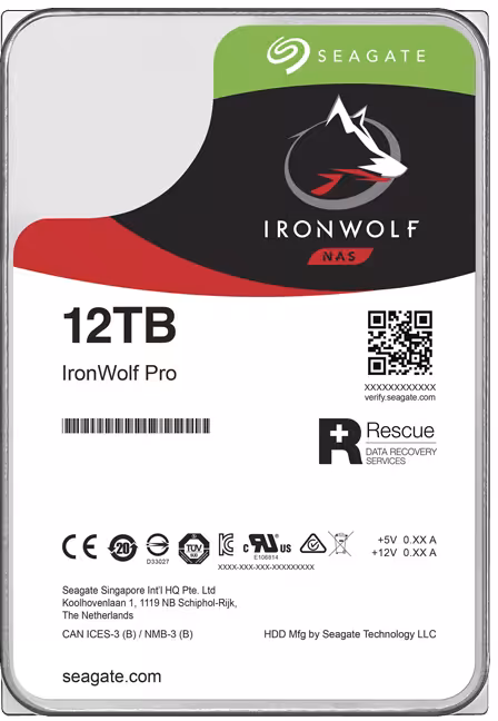 هارد دیسک سیگیت مدل ST12000NE0008 IronWolf Pro با ظرفیت 12 ترابایت