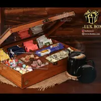 جعبه آجیل جعبه پذیرایی جعبه دمنوش جعبه خشکبار لوکس باکس کد LB19