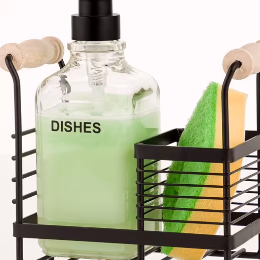 جامایع شیشه ای استند دار لیمون.رنگ مشکی