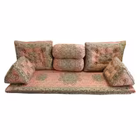 ست 7 تکه پشتی ترمه مدل شاه نشین - کد 9999