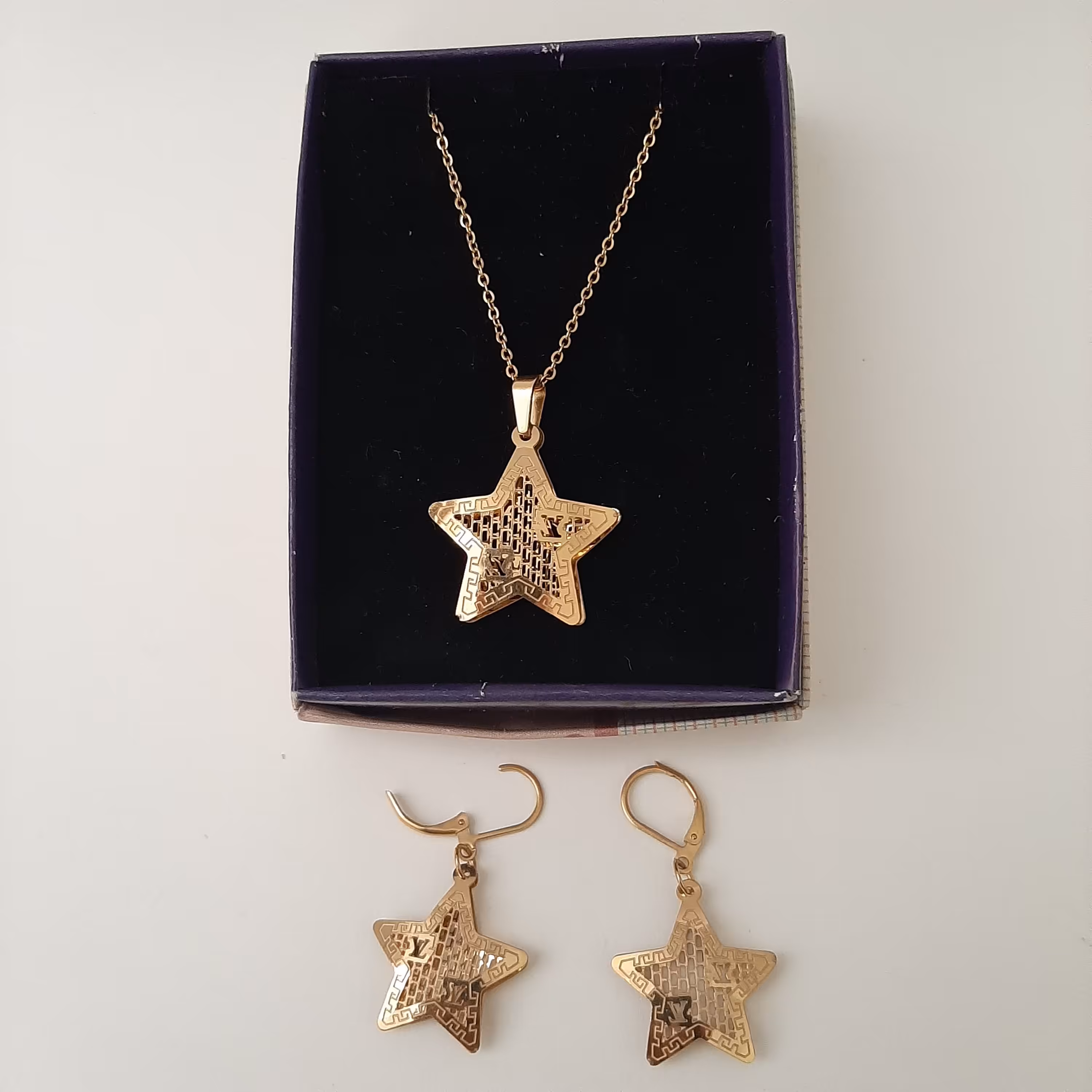 نیم ست استیل مدل ستاره