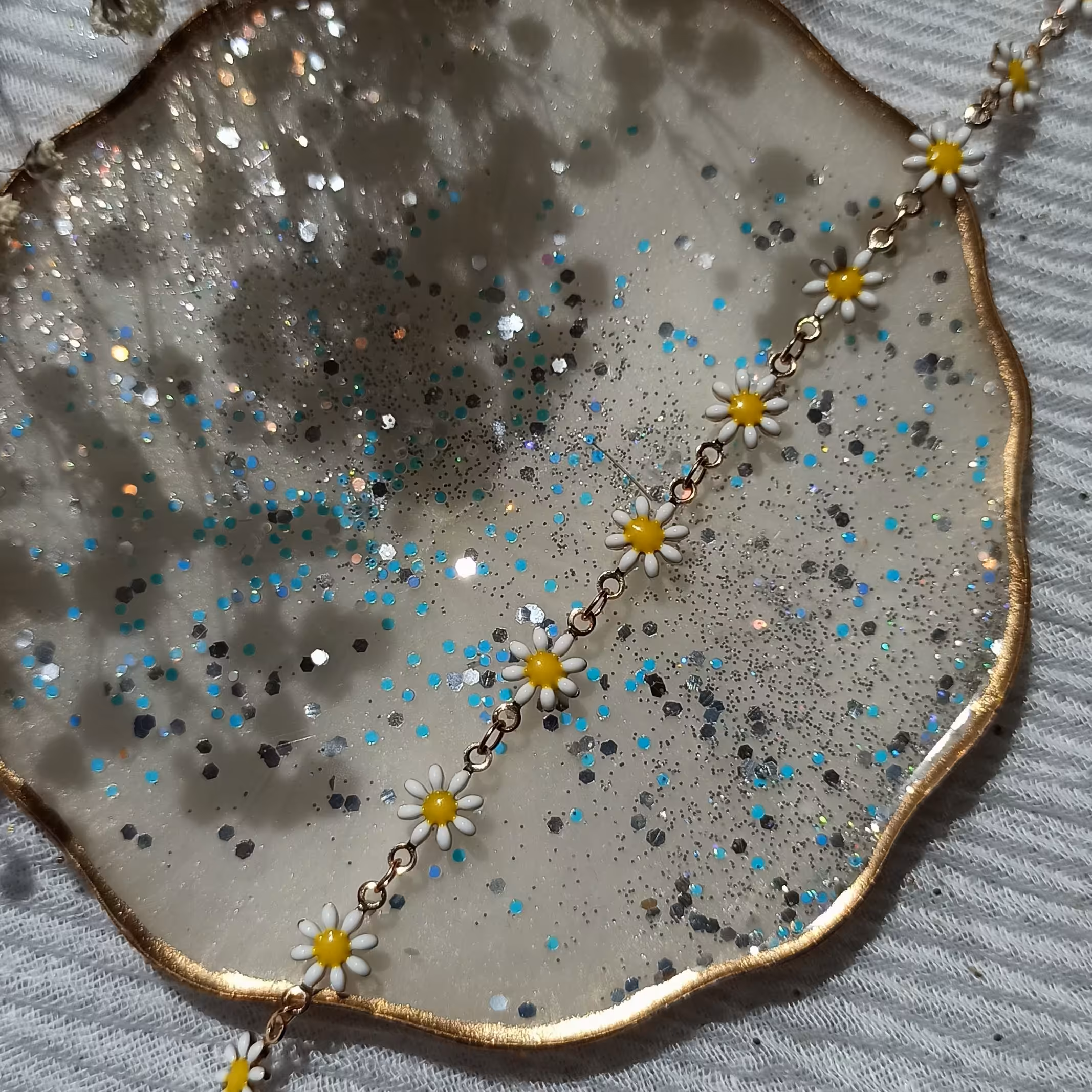 دستبند بابونه استیل و دو رو