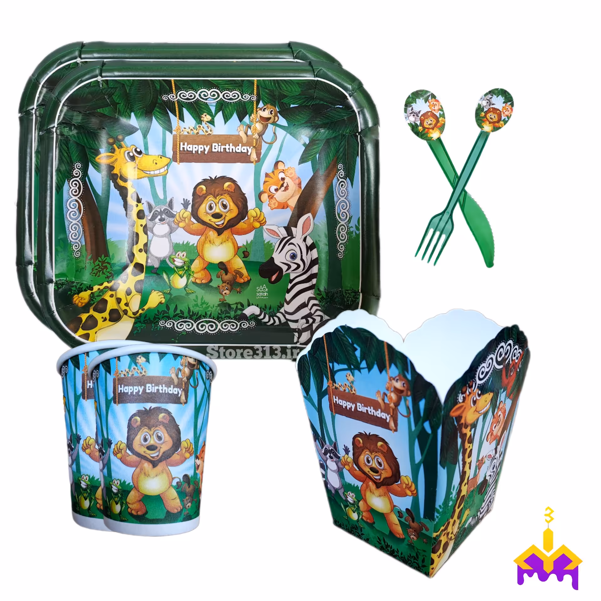 تم تولد حیوانات جنگل مجموعه 12 عددی