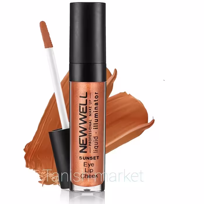هایلایتر سه کاره رژلب،سایه چشم،رژگونه نیوول مدل sunset محصول NEWWELL ترکیه 