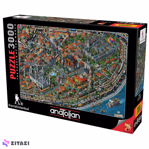 پازل 3000 تکه آناتولین مدل Fractal Istanbul کد 4913