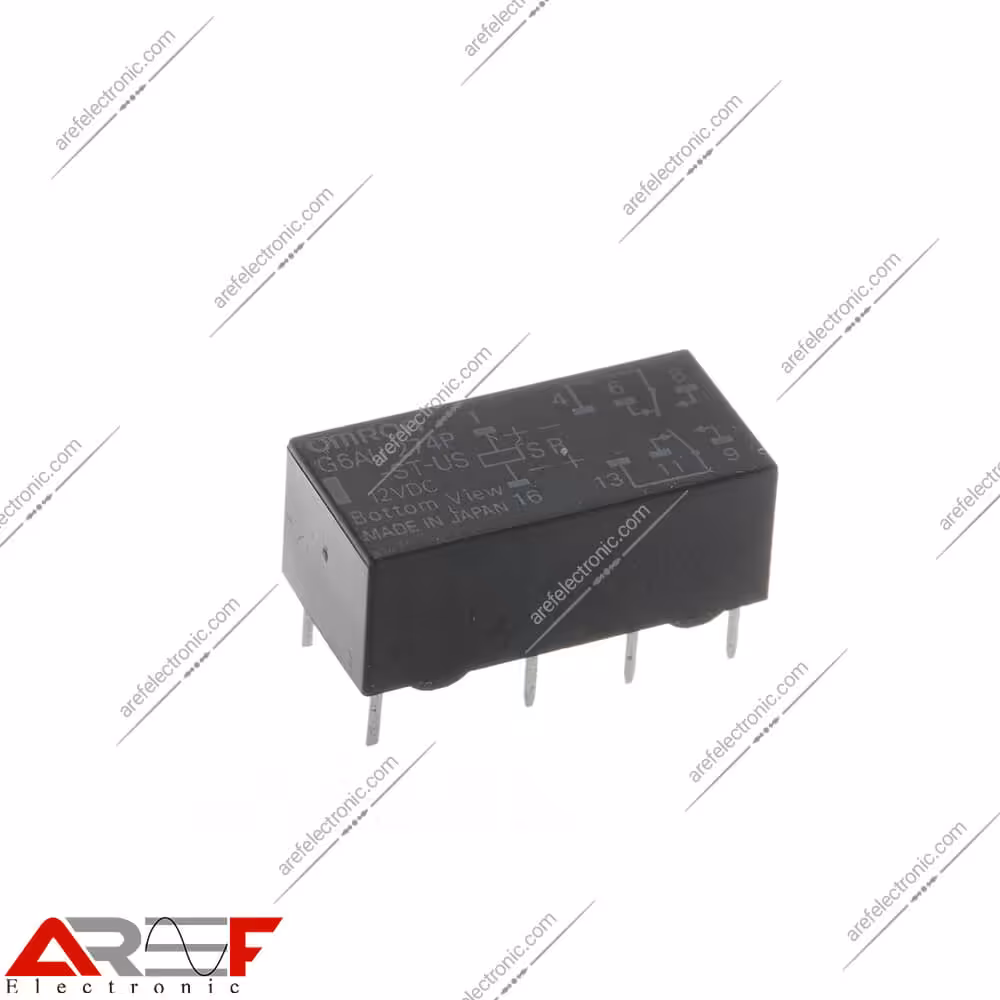 رله امرن دو ببین(لچ) مدل G6AU-234P-ST-US دارای 12 ولت و 8 پین - فروشگاه عارف الکترونیک